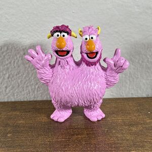 Sesame Street Two-Headed Monster PVC Figure Pink 3” Fill-A-Bus Collectable Place